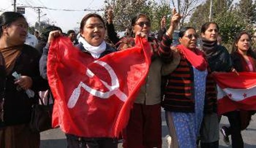 Από τις χτεσινές διαδηλώσεις στο Νεπάλ