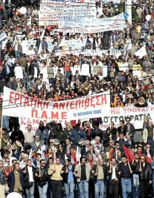Στις πλάτες του ταξικού συνδικαλιστικού κινήματος πέφτει το βάρος για την οργάνωση των αγώνων της εργατικής τάξης