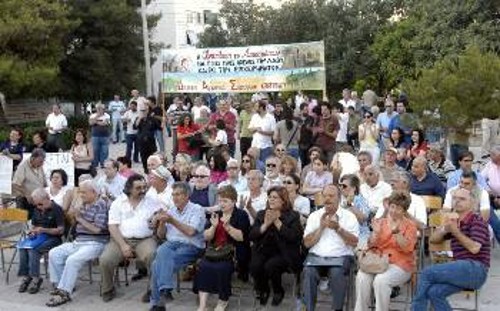 Η ανάπλαση να γίνει προς όφελος του λαού, ήταν το μήνυμα της προχτεσινής συγκέντρωσης