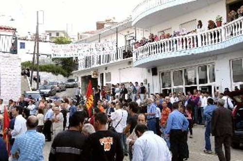 Απο συγκέντρωση του ΚΚΕ το 2006 στο Κένταυρο της Ξάνθης