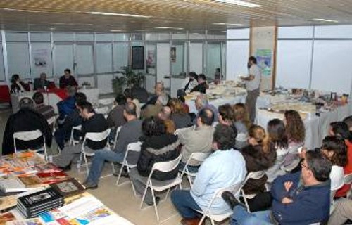 Αποψη της προχτεσινής παρουσίασης του βιβλίου του Γ. Μωραΐτη
