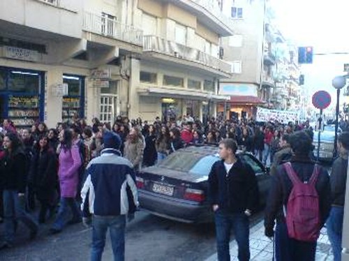 Από την πορεία στους δρόμους της Φλώρινας