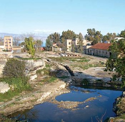 Αποψη των κηρυγμένων μνημείων - κτιρίων του πρώην εργοστασίου