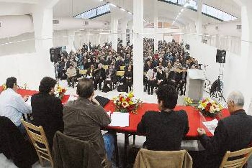 Αποψη από το προεδρείο και το «σώμα» του 21ου Συνεδρίου