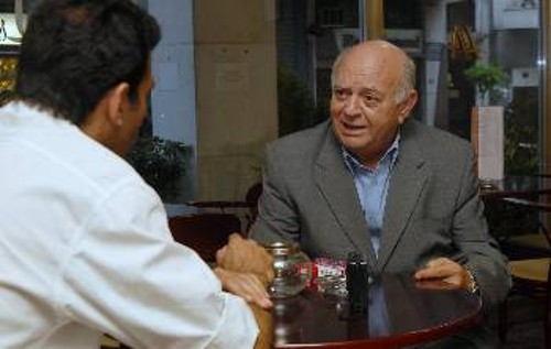 Από τη συζήτηση με τον Αλφόνσο Πέρες