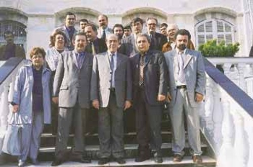 Η ελληνική αντιπροσωπεία με το δήμαρχο Γάζας