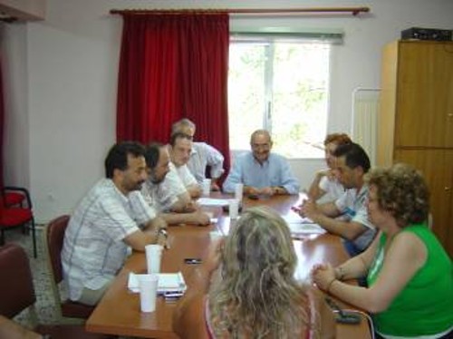 Από τη συνάντηση με τους εκπροσώπους των εργαζομένων στο Νοσοκομείο Κιλκίς