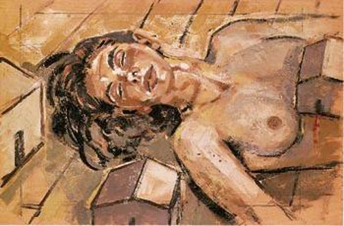 Ζωγραφική δημιουργία του Κυριάκου Κατζουράκη