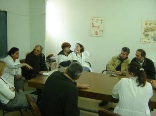 Από τη συζήτηση με τους γιατρούς και τους εργαζόμενους στο ΚΥ Ιστιαίας