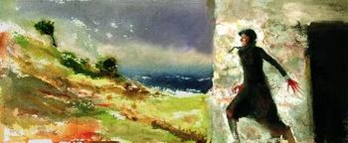 «Η φόνισσα», έργο του ζωγράφου Μίλτου Γκολέμα για το εξώφυλλο του ομότιτλου βιβλίου του Παπαδιαμάντη, από τις εκδόσεις «Σύγχρονη Εποχή» 