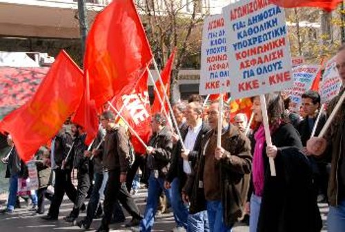 Το ΚΚΕ καλεί τους εργαζόμενους, τους αυτοαπασχολούμενους και τους φτωχούς αγρότες σε ενιαίο μέτωπο να αντιπαλέψουν τα αντιασφαλιστικά σχέδια της κυβέρνησης