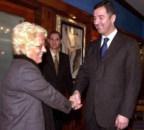 Η Κ. Ν. Πόντε με τον Πρόεδρο του Μαυροβουνίου
