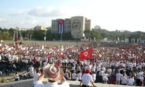 Από τις περσινές εκδηλώσεις της Εργατικής Πρωτομαγιάς στο νησί της Επανάστασης