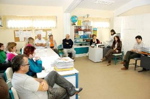 Από τη συζήτηση στο Πειραματικό Ειδικό Σχολείο Καισαριανής «Ρόζα Ιμβριώτη»