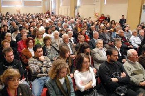 Από την εκδήλωση παρουσίασης των Θέσεων στο Περιστέρι...