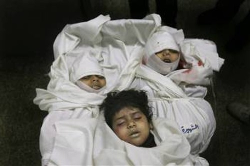 Παιδάκια δολοφονημένα από τα ισραηλινά «χτυπήματα ακριβείας»