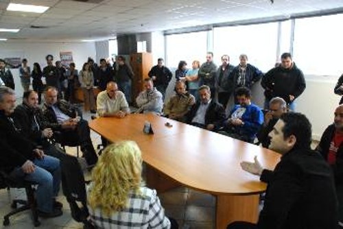 Από τη συνάντηση του Γ. Πρωτούλη με τους εργαζόμενους του ΟΠΑΠ ΑΕ