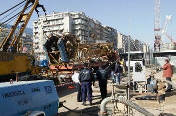 Το Φλεβάρη του 2009, ένας 50χρονος εργάτης συνεθλίβη κάτω από εξάρτημα γερανού, στο εργοτάξιο του Σιδηροδρομικού Σταθμού