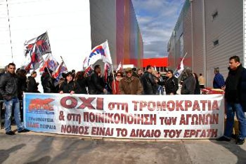 Κρίκο στην αλυσίδα της ποινικοποίησης των εργατικών αγώνων αποτελεί η απαράδεκτη παρέμβαση Σανιδά και η κάλυψη που του παρέχει η κυβέρνηση