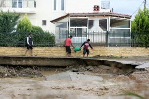 Αν και οι πλημμύρες του περασμένου Σεπτέμβρη έπληξαν την Εύβοια, δεν έχει γίνει κανένα έργο προστασίας