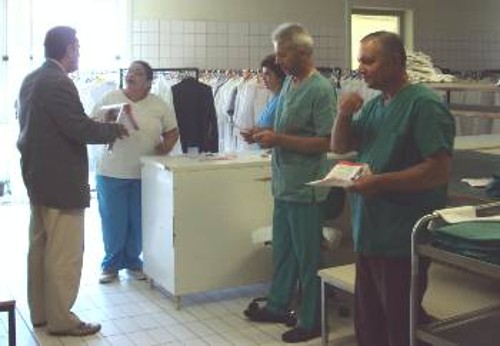 Από τη συζήτηση με τους εργαζόμενους του Νοσοκομείου