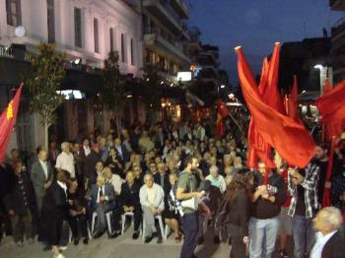 Από τη συγκέντρωση στα Τρίκαλα