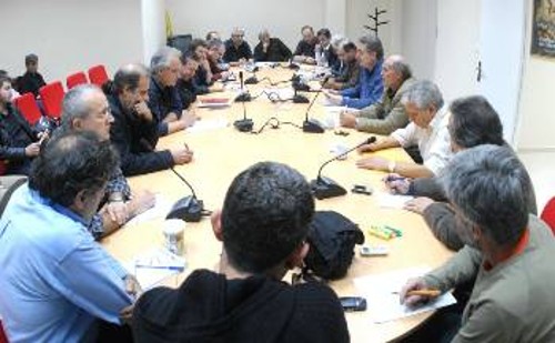 Από τη χτεσινή συνεδρίαση της Εκτελεστικής Γραμματείας