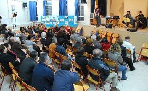 Στιγμιότυπο από τη χτεσινή εκδήλωση