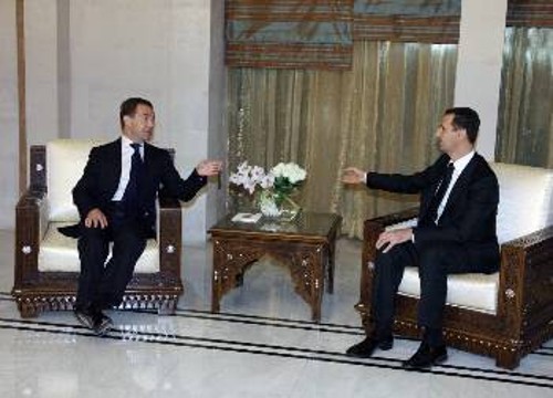 Ο Ρώσος και ο Σύρος Πρόεδρος στις πρόσφατες συνομιλίες τους