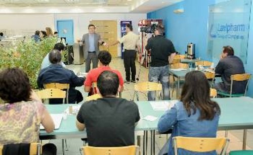 Στιγμιότυπο από τη χτεσινή περιοδεία