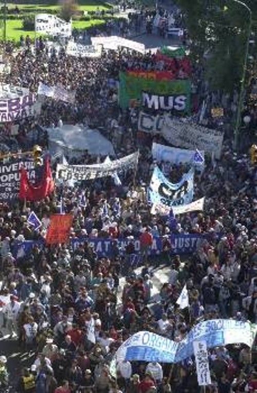 Μαζικές ήταν οι χτεσινές κινητοποιήσεις στο Μπουένος Αϊρες