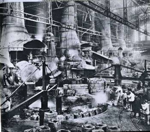 Βιομηχανικοί εργάτες στο Εσσεν της Γερμανίας, 1880