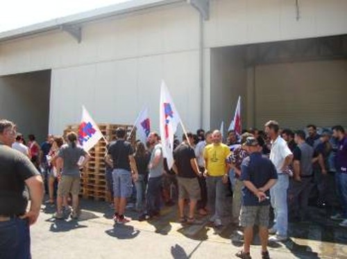 Στιγμιότυπο από τη χτεσινή παρέμβαση