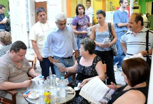 Από την περιοδεία του Ν. Σοφιανού στα Κ. Πετράλωνα