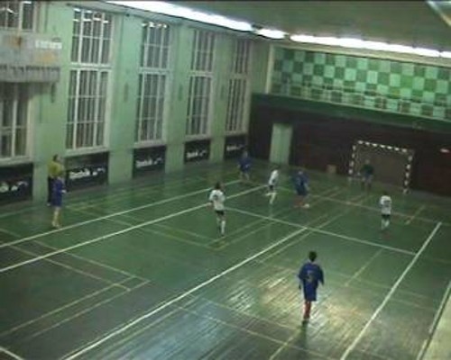 Αίθουσα - γήπεδο χάντμπολ στο εσωτερικό του κεντρικού κτιρίου του Κρατικού Πανεπιστημίου της Μόσχας