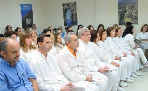 Από παλιότερη συγκέντρωση σε φαρμακοβιομηχανία