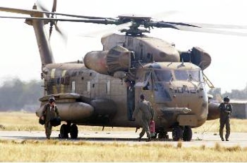 Ελικόπτερο της ισραηλινής πολεμικής αεροπορίας σε παλιότερη άσκηση συνεκπαίδευσης με τις ελληνικές Ενοπλες Δυνάμεις
