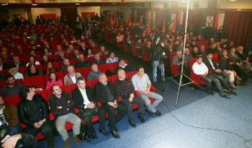 Από τη χτεσινή συγκέντρωση στις Σέρρες