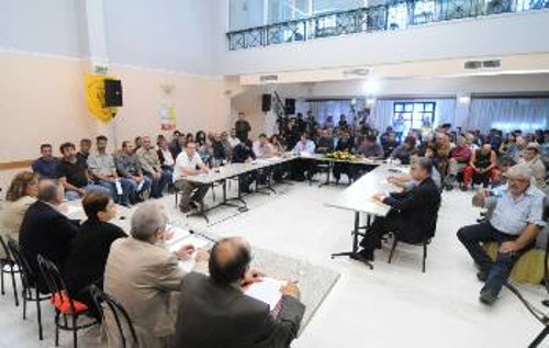 Στιγμιότυπο από τη συνέντευξη Τύπου
