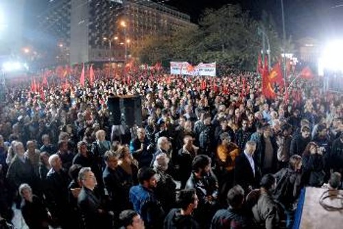 Καρφίτσα δεν έπεφτε στους δρόμους όπου «άπλωσε» η συγκέντρωση