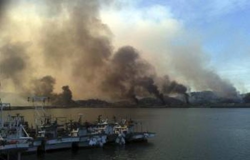 Από τις χτεσινές εχθροπραξίες στην Κορεατική Χερσόνησο