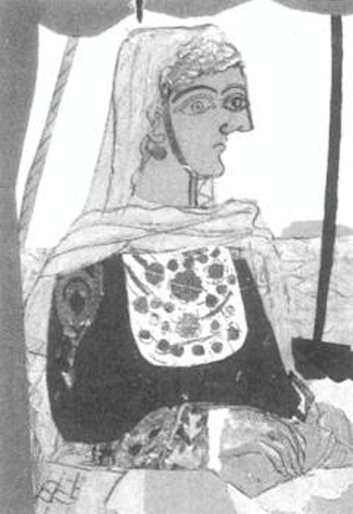 Πίνακας του Δ. Πικιώνη, από την ενότητα ζωγραφικών έργων του «Λαϊκά»