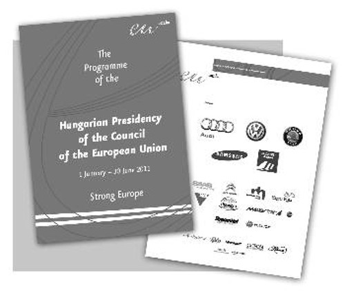 Το πρόγραμμα της Ουγγρικής Προεδρίας, με τις πολυεθνικές - χορηγούς στην τελευταία σελίδα
