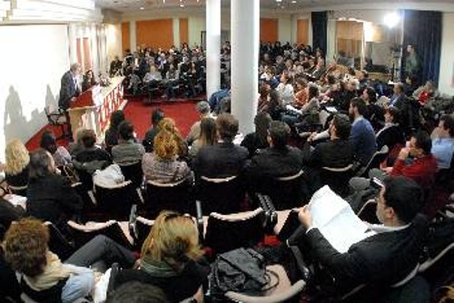 Στιγμιότυπο από τη χτεσινή εκδήλωση