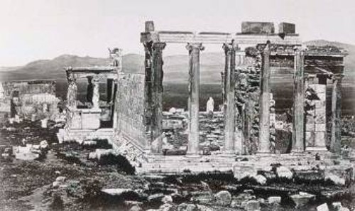 Το Ερέχθειο (φωτογραφία του Heinrich Beck, 1868). Εθνική Βιβλιοθήκη