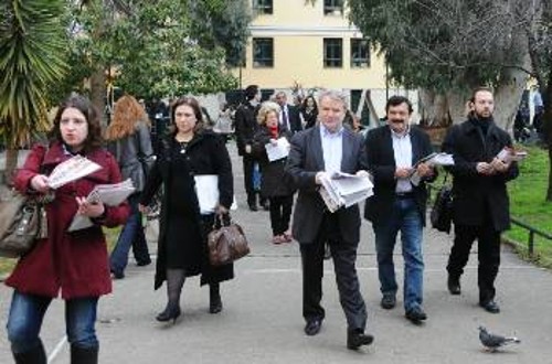 Από τη χτεσινή πικετοφορία