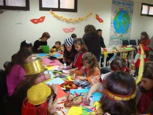 Στιγμιότυπο από την αποκριάτικη γιορτή στα Γιάννενα