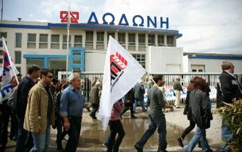 Από τις κινητοποιήσεις εργαζόμενων και κτηνοτρόφων ενάντια στην ιδιωτικοποίηση της ΔΩΔΩΝΗΣ