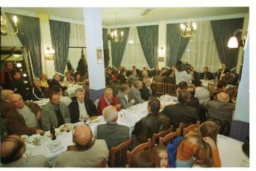 Από τη συγκέντρωση στην Αγιά Λάρισας