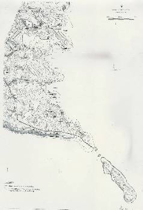 Ο χάρτης που συνοδεύει την υπουργική απόφαση και δείχνει την περιοχή του νησιού που οριοθετείται πλέον σαν «χώρος ιστορικής μνήμης»